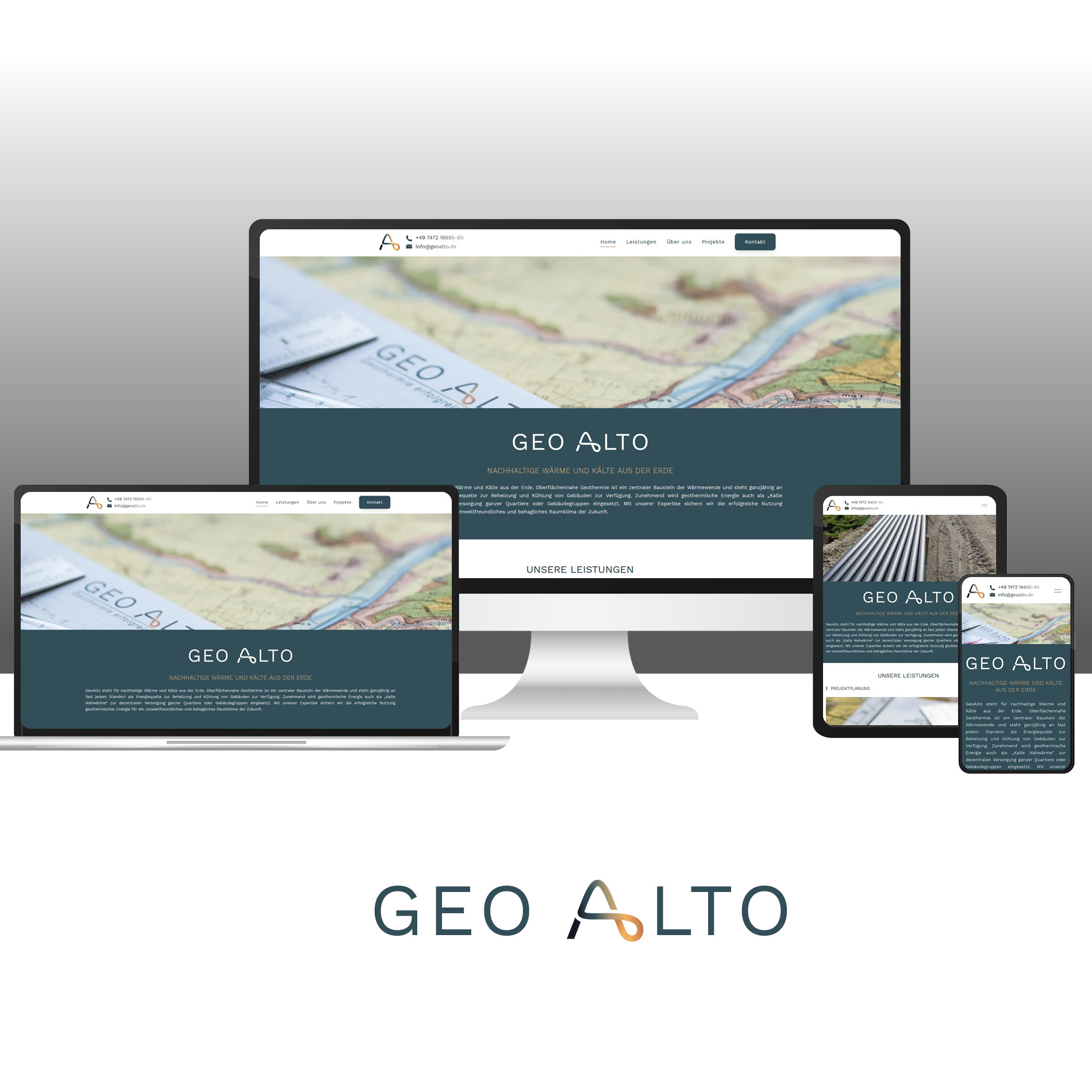 Referenzbild: website relaunch (CMS) für GeoAlto Geothermie in Rottenburg